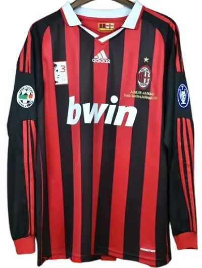 AC Milan Retro 2009-10 Home Jersey Long Sleeve