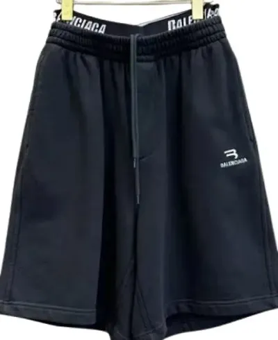 Balenciaga Shorts with Underwear (Black-Black)