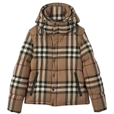 Burberry Detachable Check Puffer Jacket