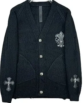 Chrome Hearts Zip-Up Sweater