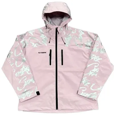 Corteiz Pink Windbreaker with Monogram on Sleeves