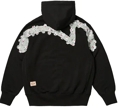 Palace x Evisu Black Hoodie