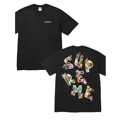 Supreme T-Shirts Cross-Logo
