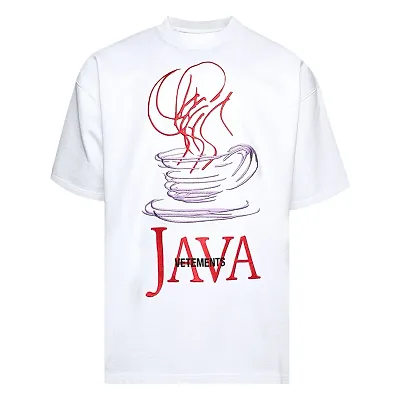 Vetements Java White T-Shirt